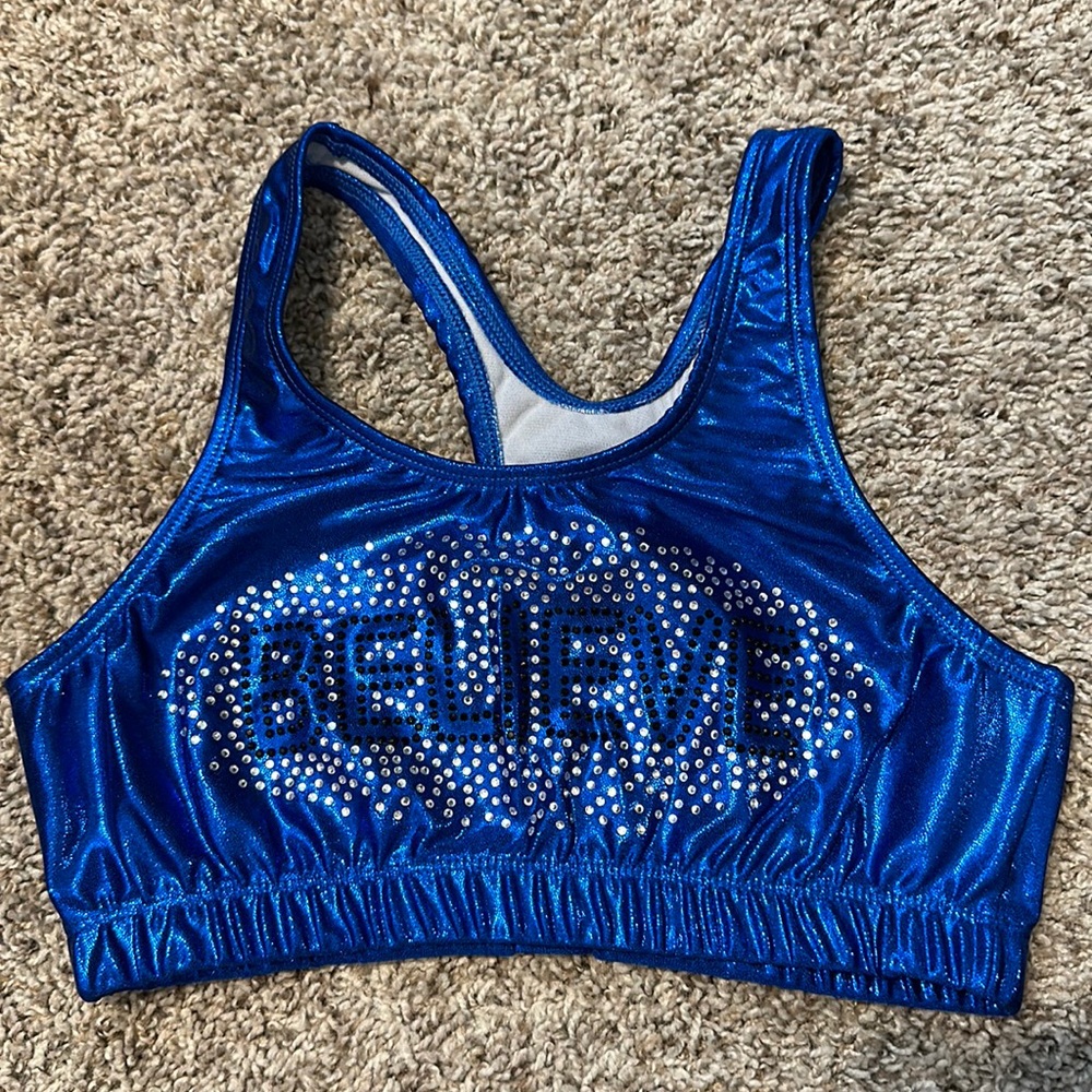 Rhinestone Believe Sports Bra
